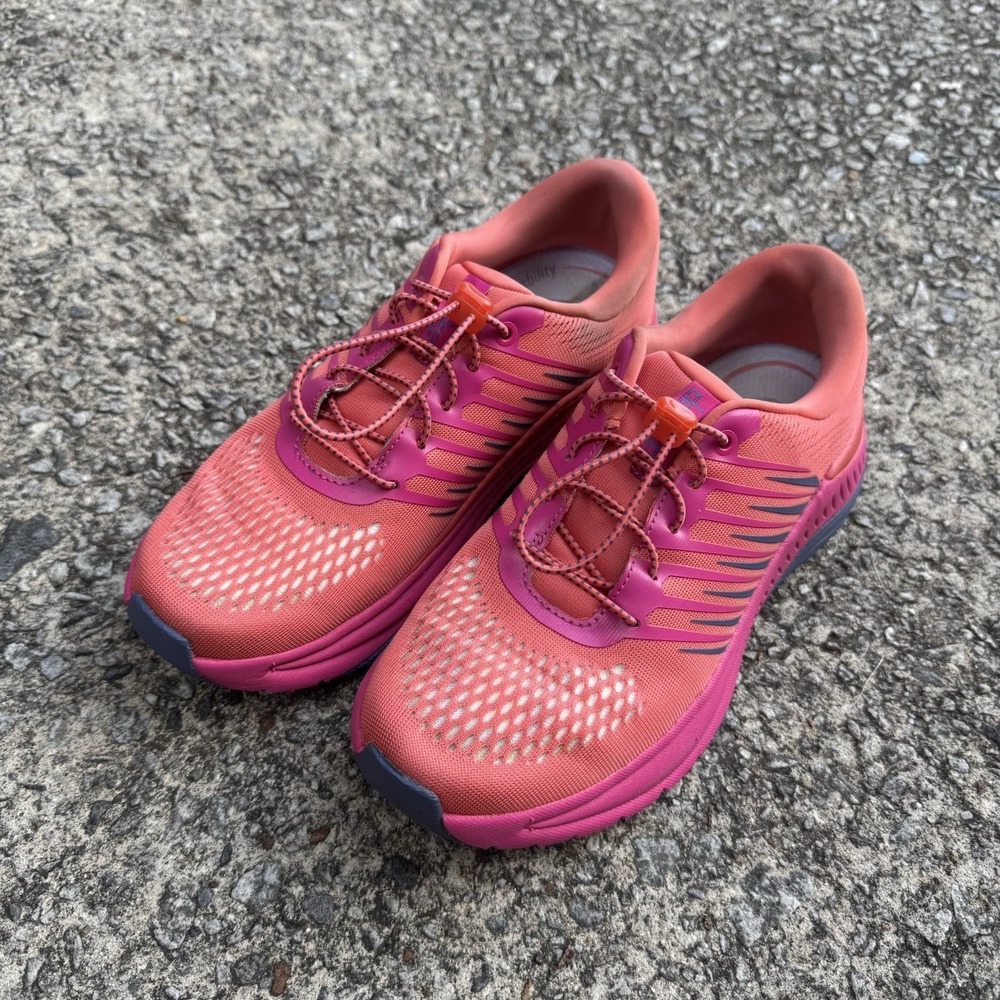 Dansko Penni Walking Shoes Womens 9.5 US 40 EU Coral Mesh Bungee Toggle Sneakers